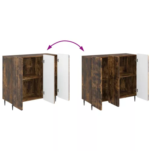  Széf Füstös Tölgy 89 x 34,5 x 82 cm Szerelt Fa