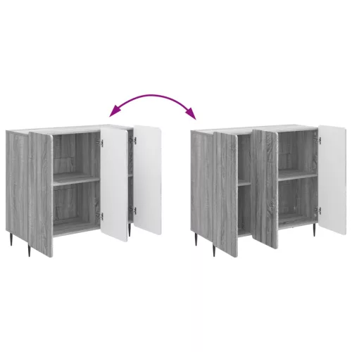  Széf Szürke Sonoma 89 x 34,5 x 82 cm Szerelt Fa