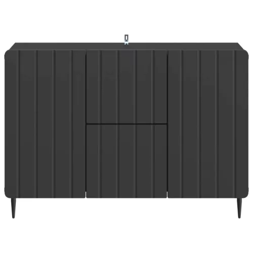  Széf fiókkal Fekete 89 x 34,5 x 62 cm Szerelt Fa