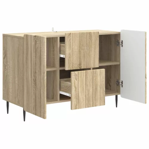  Széf fiókkal Sonoma Tölgy 89 x 34,5 x 62 cm Szerelt Fa