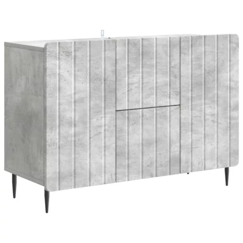  Széf fiókkal Betonszürke 89 x 34,5 x 62 cm Szerelt Fa