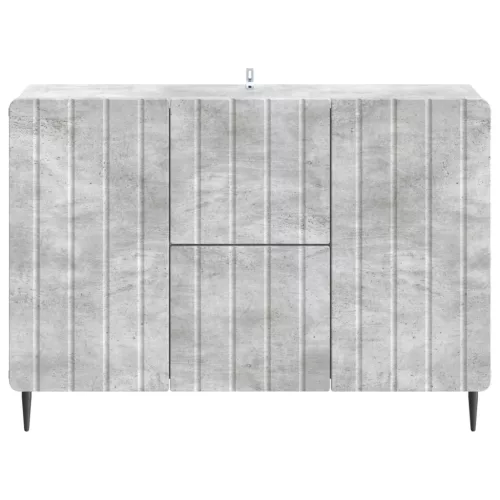  Széf fiókkal Betonszürke 89 x 34,5 x 62 cm Szerelt Fa