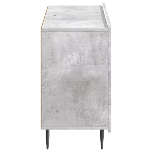  Széf fiókkal Betonszürke 89 x 34,5 x 62 cm Szerelt Fa