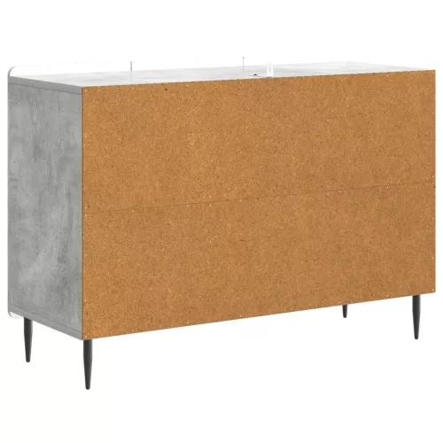  Széf fiókkal Betonszürke 89 x 34,5 x 62 cm Szerelt Fa