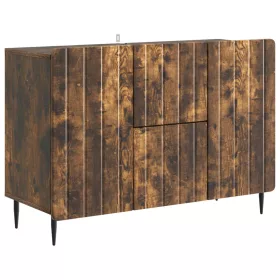  Széf fiókkal Füstös Tölgy 89 x 34,5 x 62 cm Szerelt Fa