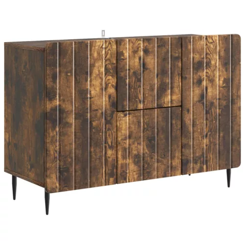  Széf fiókkal Füstös Tölgy 89 x 34,5 x 62 cm Szerelt Fa