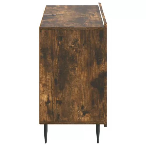  Széf fiókkal Füstös Tölgy 89 x 34,5 x 62 cm Szerelt Fa