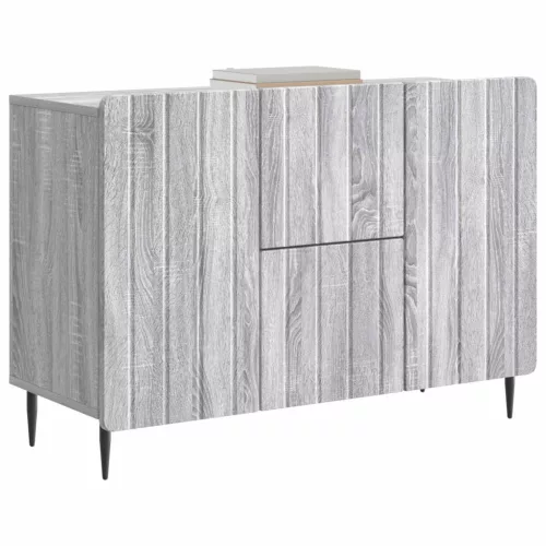  Széf fiókkal Szürke Sonoma 89 x 34,5 x 62 cm Szerelt Fa