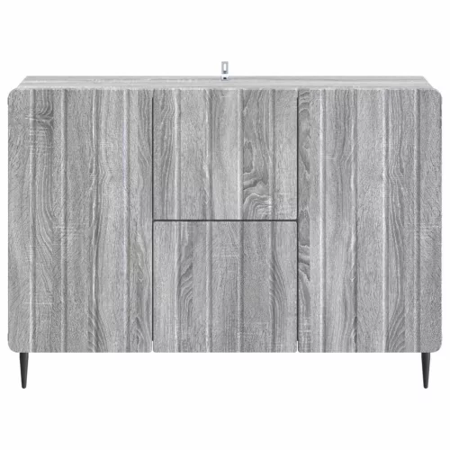  Széf fiókkal Szürke Sonoma 89 x 34,5 x 62 cm Szerelt Fa