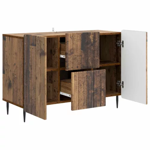  Széf fiókkal Antik Fa 89 x 34,5 x 62 cm Szerelt Fa