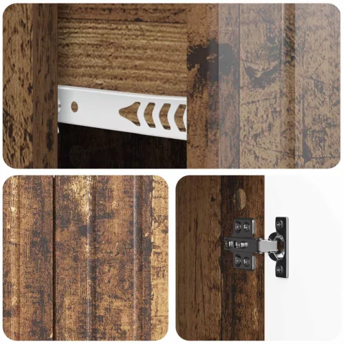  Széf fiókkal Antik Fa 89 x 34,5 x 62 cm Szerelt Fa