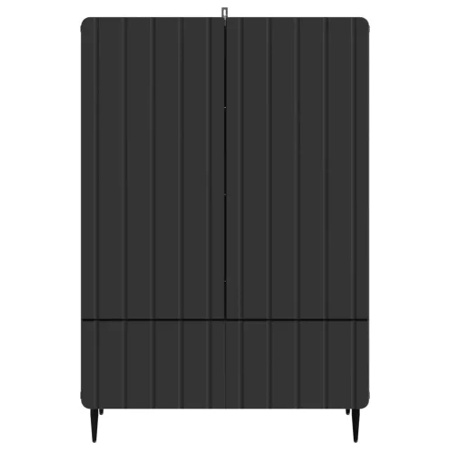  Széf fiókkal Fekete 66 x 34,5 x 97 cm Szerelt Fa