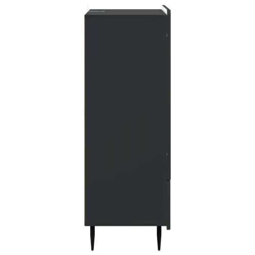  Széf fiókkal Fekete 66 x 34,5 x 97 cm Szerelt Fa