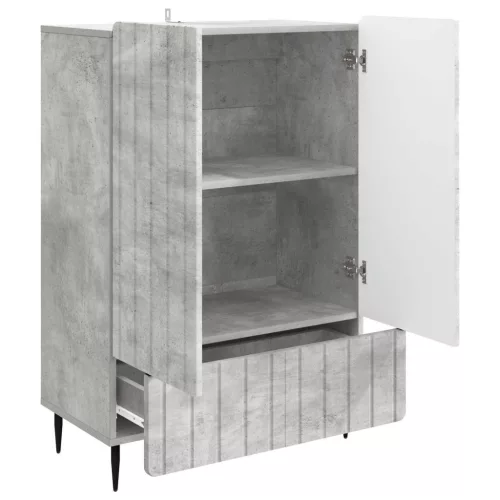  Széf fiókkal Betonszürke 66 x 34,5 x 97 cm Szerelt Fa