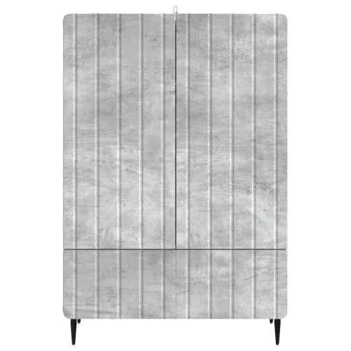  Széf fiókkal Betonszürke 66 x 34,5 x 97 cm Szerelt Fa