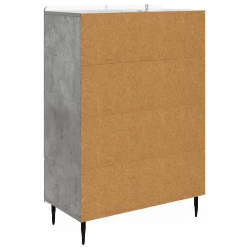  Széf fiókkal Betonszürke 66 x 34,5 x 97 cm Szerelt Fa