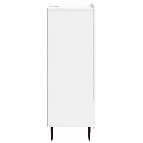  Széf fiókkal Magasfényű Fehér 66 x 34,5 x 97 cm Szerelt Fa