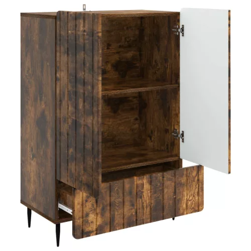  Széf fiókkal Füstös Tölgy 66 x 34,5 x 97 cm Szerelt Fa