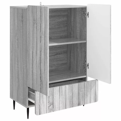  Széf fiókkal Szürke Sonoma 66 x 34,5 x 97 cm Szerelt Fa