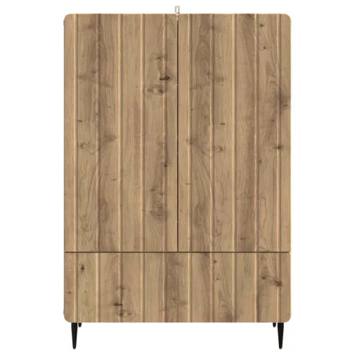  Széf fiókkal Kézműves Tölgy 66 x 34,5 x 97 cm Szerelt Fa