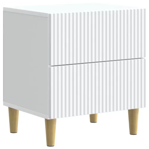  Éjjeliszekrény fiókkal 2 pcs Fehér 43 x 34,5 x 48 cm Szerelt Fa