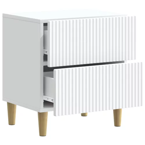  Éjjeliszekrény fiókkal 2 pcs Fehér 43 x 34,5 x 48 cm Szerelt Fa