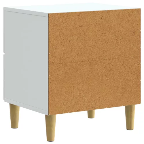  Éjjeliszekrény fiókkal 2 pcs Fehér 43 x 34,5 x 48 cm Szerelt Fa