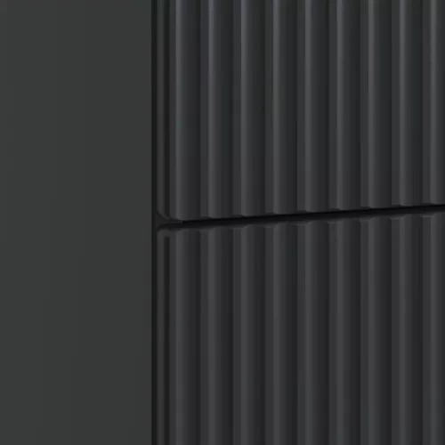  Éjjeliszekrény fiókkal Fekete 43 x 34,5 x 48 cm Szerelt Fa