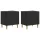  Éjjeliszekrény 2 pcs Fekete 43 x 34,5 x 48 cm Szerelt Fa