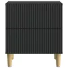  Éjjeliszekrény 2 pcs Fekete 43 x 34,5 x 48 cm Szerelt Fa