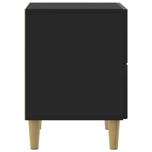  Éjjeliszekrény 2 pcs Fekete 43 x 34,5 x 48 cm Szerelt Fa