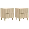  Éjjeliszekrény 2 pcs Sonoma Tölgy 43 x 34,5 x 48 cm Szerelt Fa