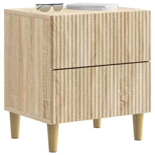  Éjjeliszekrény 2 pcs Sonoma Tölgy 43 x 34,5 x 48 cm Szerelt Fa