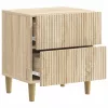  Éjjeliszekrény 2 pcs Sonoma Tölgy 43 x 34,5 x 48 cm Szerelt Fa