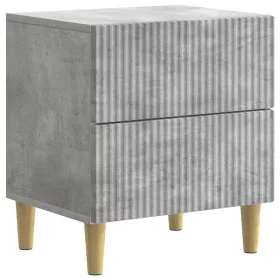    Éjjeliszekrény fiókkal Betonszürke 43 x 34,5 x 48 cm Szerelt Fa