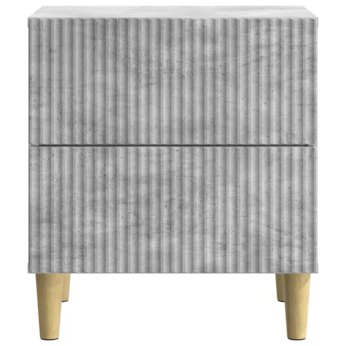  Éjjeliszekrény fiókkal Betonszürke 43 x 34,5 x 48 cm Szerelt Fa