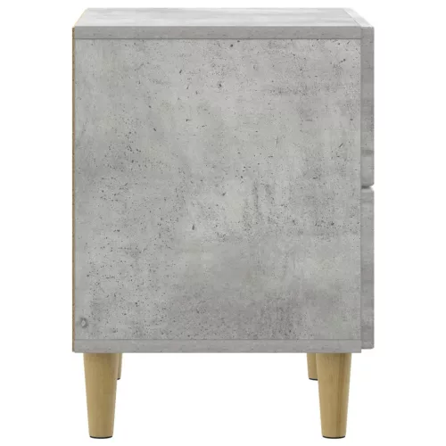  Éjjeliszekrény fiókkal Betonszürke 43 x 34,5 x 48 cm Szerelt Fa