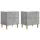  Éjjeliszekrény 2 pcs Betonszürke 43 x 34,5 x 48 cm Szerelt Fa