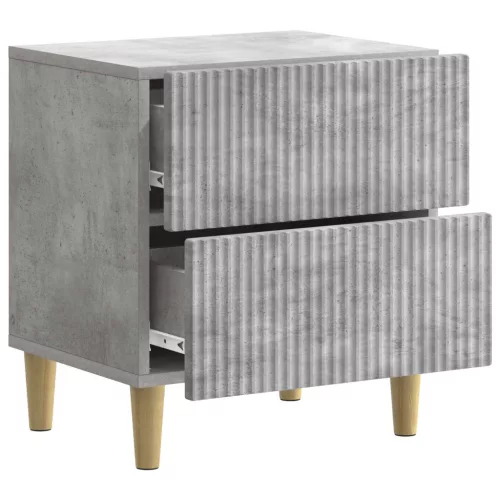  Éjjeliszekrény 2 pcs Betonszürke 43 x 34,5 x 48 cm Szerelt Fa