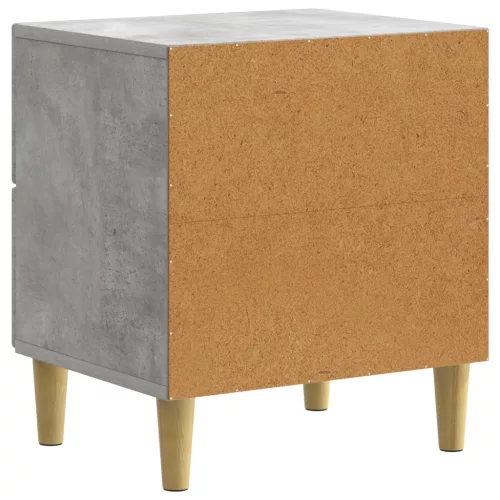  Éjjeliszekrény 2 pcs Betonszürke 43 x 34,5 x 48 cm Szerelt Fa