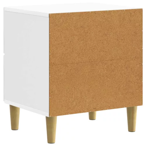  Éjjeliszekrény fiókkal 2 pcs Magasfényű Fehér 43 x 34,5 x 48 cm