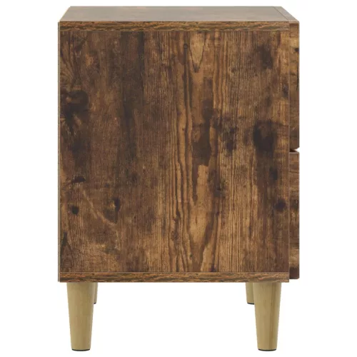  Éjjeliszekrény 2 pcs Füstös Tölgy 43 x 34,5 x 48 cm Szerelt Fa