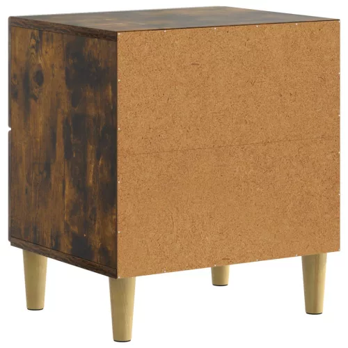  Éjjeliszekrény 2 pcs Füstös Tölgy 43 x 34,5 x 48 cm Szerelt Fa
