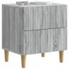  Éjjeliszekrény 2 pcs Szürke Sonoma 43 x 34,5 x 48 cm Szerelt Fa