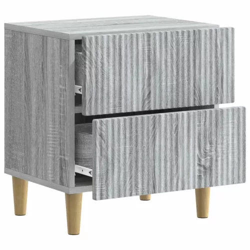  Éjjeliszekrény 2 pcs Szürke Sonoma 43 x 34,5 x 48 cm Szerelt Fa