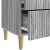  Éjjeliszekrény 2 pcs Szürke Sonoma 43 x 34,5 x 48 cm Szerelt Fa