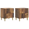  Éjjeliszekrény 2 pcs Antik Fa 43 x 34,5 x 48 cm Szerelt Fa