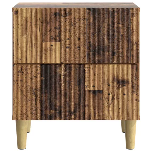  Éjjeliszekrény 2 pcs Antik Fa 43 x 34,5 x 48 cm Szerelt Fa