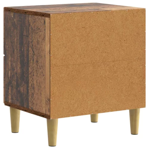  Éjjeliszekrény 2 pcs Antik Fa 43 x 34,5 x 48 cm Szerelt Fa
