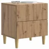  Éjjeliszekrény fiókkal 2 pcs Kézműves Tölgy 43 x 34,5 x 48 cm